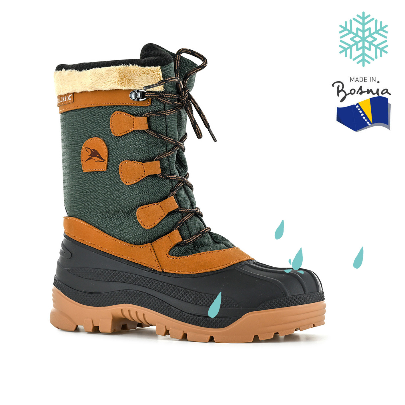 Black shop fox boots
